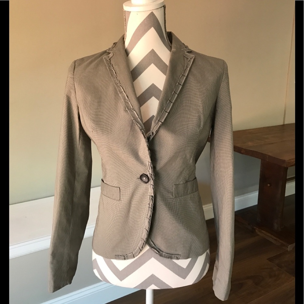 Banana Republic Grey Patchwork Jacket - image 1